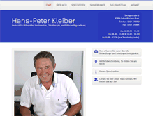 Tablet Screenshot of orthopaedische-praxis-kleiber.de